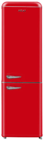 Frigorifero Combinato Vintage Retro AKAI CLASS300KRD 184x55 cm cl. F Rosso