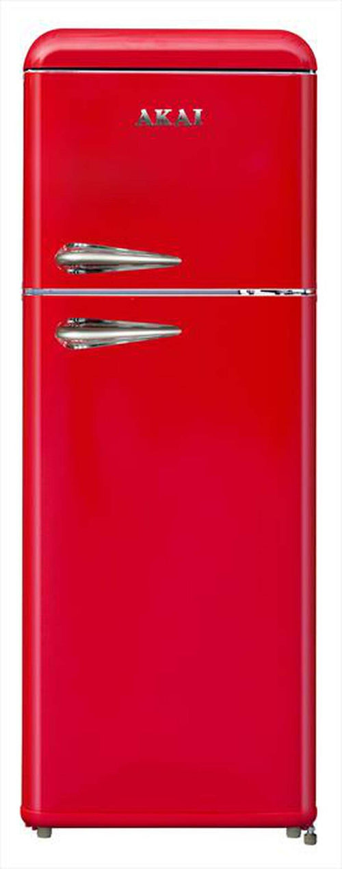 Frigorifero Doppia Porta Vintage Anni 50 AKAI CLASS241KRD 147x55 cm cl. E Rosso