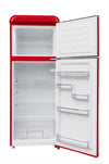 Frigorifero Doppia Porta Vintage Anni 50 AKAI CLASS241KRD 147x55 cm cl. E Rosso