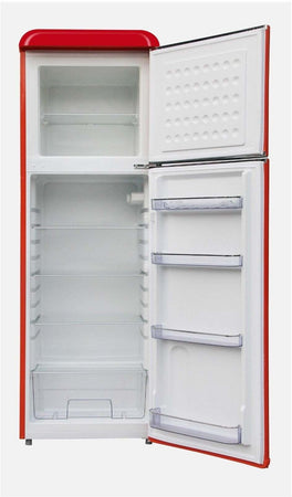 Frigorifero Doppia Porta Vintage Anni 50 AKAI CLASS280KRD 175x55 cm cl. F Rosso