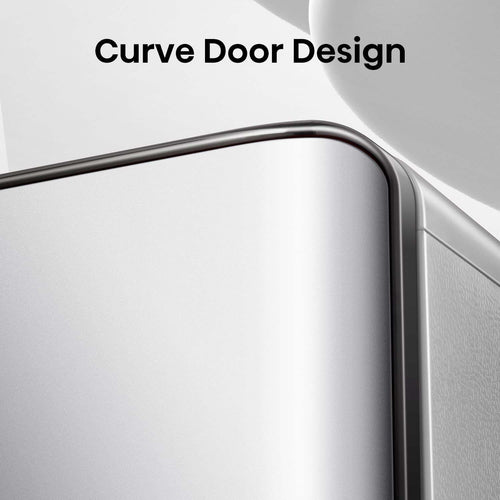 Frigorifero monoporta Libera installazione 82 L Design Curvilineo Silver Illuminazione LED Hisense RR106D4CDF