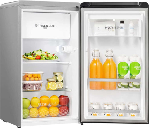 Frigorifero monoporta Libera installazione 82 L Design Curvilineo Silver Illuminazione LED Hisense RR106D4CDF