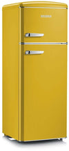 Frigorifero Retrò doppia porta Severin Giallo RKG 8936