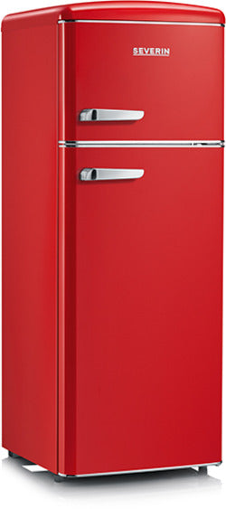 Frigorifero Retrò doppia porta Severin Rosso RKG 8930