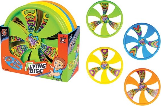 Frisbee-30cm-Disegno-Stampato-Disco-Giochi-Sport-Bambini-4-Colori-Ass.-6563027