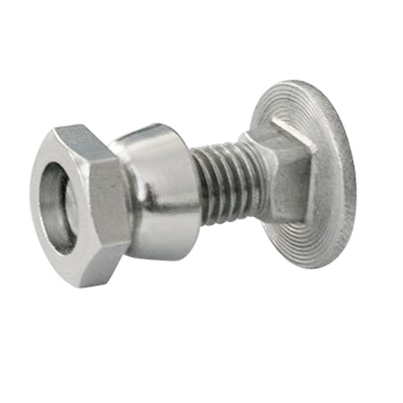 Bullone e dado antifurto per fissaggio paletto e saetta recinzione metallica 10 x 30 mm