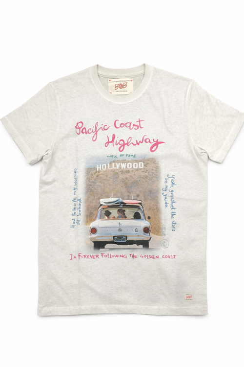 Bob T-shirt uomo in jersey stampata