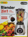 Frullatore 2 In 1 Pulse Lama Acciaio 1000w Brocca Vetro 1,5lt + 1 Piccola Q-fr60 Casa e cucina/Elettrodomestici per la cucina/Robot da cucina frullatori e impastatrici/Frullatori/Frullatori da tavolo Trade Shop italia - Napoli, Commerciovirtuoso.it