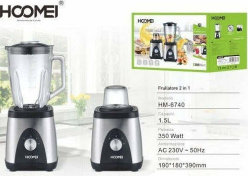 Frullatore-2-In-1-Tritatutto-Frutta-Frullati-Frappe-1,5lt-350w-Hoomei-Hm-6740