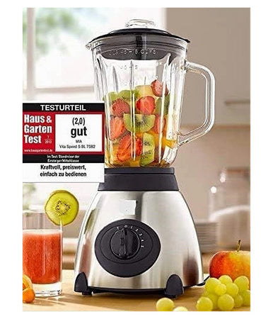 Frullatore Da 500 W Con Lame In Acciaio Inox Da 1,5 Lt Tritatutto Frutta Verdura