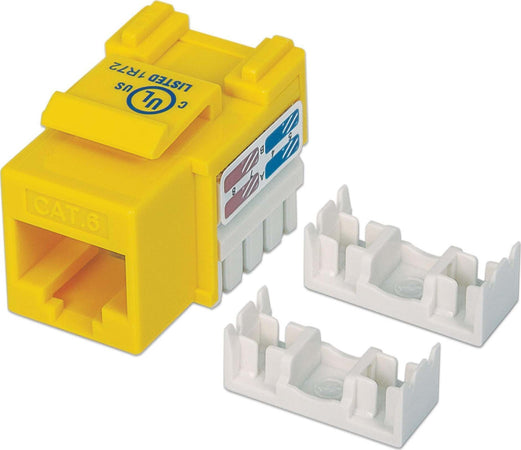Frutto-Keystone-RJ45-Cat.6-UTP-non-schermato-Giallo-Intellinet