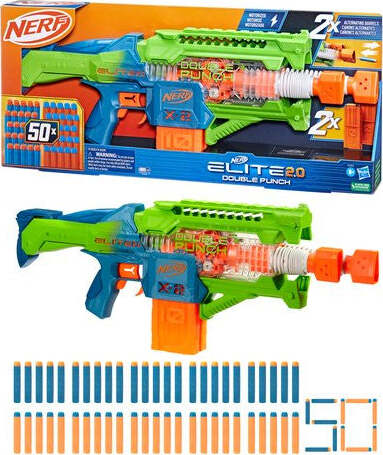 Fucile-giocattolo-Hasbro-F6363EU4-NERF-Blaster-Elite-2.0-Double-Punch