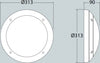 FUMAGALLI GELMI GRIGIO OPALE E27 | 1G3000000LYE27 Illuminazione/Illuminazione per esterni/Lampade da parete Zencoccostore - Formia, Commerciovirtuoso.it