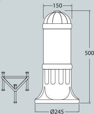 FUMAGALLI SAURO 500 NERO TRASP E27 | D15553000AXE27 Illuminazione/Illuminazione per esterni/Lampade da parete Zencoccostore - Formia, Commerciovirtuoso.it