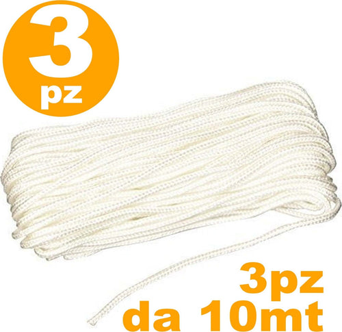 FUNE NYLON MULTIUSO INTRECCIATA NAUTICA DIAMETRO 4 MM 30 MT SELF-SERVICE CORDA CAVO INTRECCIATA Fai da te/Ferramenta/Teloni e imbracature/Corde Trade Shop italia - Napoli, Commerciovirtuoso.it
