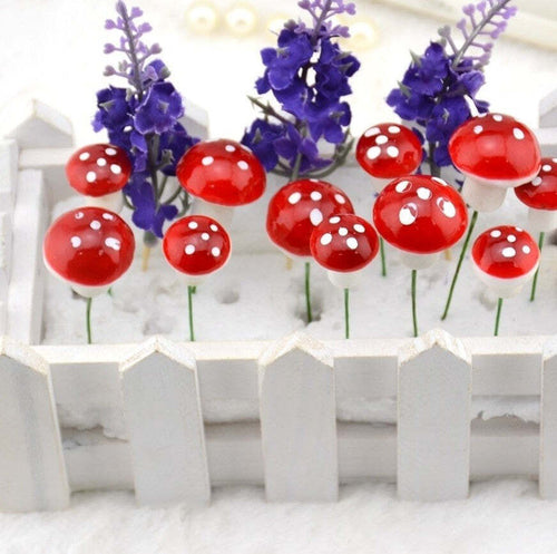 Funghi 20 Pezzi Fungo Artificiale Rosso Pianta Decorazione Casa Centrotavola Fiori Finti Trade Shop italia - Napoli, Commerciovirtuoso.it