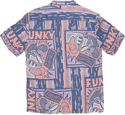 FUNKY-Camicia-Manica-Corta-Uomo-Surface-Viscose-Shirt-Stone-Multi-da-uomo