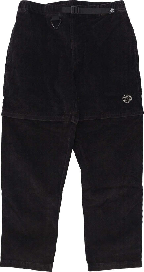 FUNKY-Pantalone-Lungo-Uomo-Round-Corduroy-Trousers-Washed-Black-da-uomo