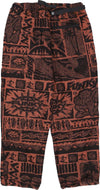 FUNKY-Pantalone-Tuta-Felpato-Uomo-Tribe-Fleece-Trousers-Rust-da-uomo