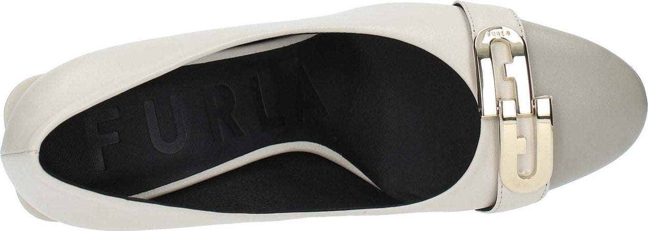 Furla-Scarpe-con-Tacco-Beige-da-donna