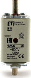 Fusibile-NH00-GR-125A-Omega
