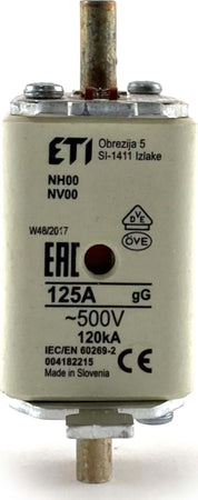 Fusibile-NH00-GR-125A-Omega