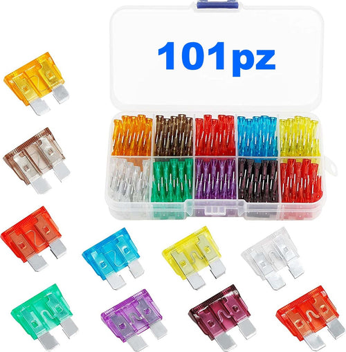 Fusibili Assortiti 101 Pz Lamellari Per Auto E Moto Barca Kit Fusibbili Standard Auto e Moto/Parti per auto/Fusibili/Fusibili piatti Trade Shop italia - Napoli, Commerciovirtuoso.it