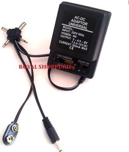 FWS-TRASFORMATORE-DI-CORRENTE-AC-DC-500-mA-ALIMENTATORE-ADATTATORE-UNIVERSALE-9W