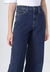 calvin klein jeans HR WIDE - ARCHIVE BLUE RINSE da donna