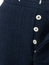 Thom Browne Pantalone in Tweed blu da uomo