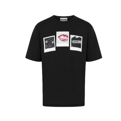 MOSCHINO COUTURE t-shirt uomo moschino couture - t-shirt - nero da uomo