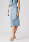 LEVI'S GONNA HR BACK SLIT SKIRT RIVETING da donna