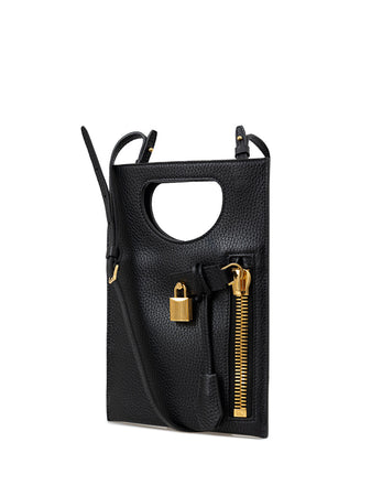Tom Ford Mini Bag a Tracolla in Pelle Nera da donna