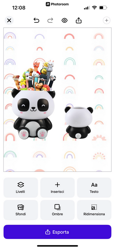 Portapenne Portaspazzolino 3d Itotal Panda