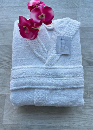 Accappatoio Check Via Roma 60 – Spugna di Cotone Extra Soffice Uomo & Donna