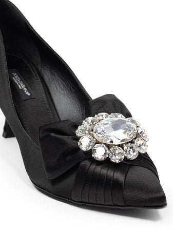 Dolce & Gabbana Decollete in Raso Con gioiello da donna