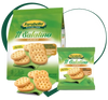 Il salatino classico in formato 30g senza glutine e senza lattosio leggermente piccante marca : arabella