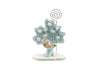Portafoto Albero della vita Nascita Bimbo cuori celeste piccolo con principe resina 3d con cuore oro