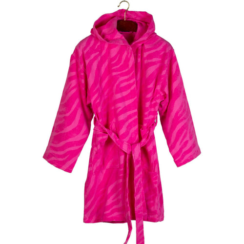 Accappatoio con cappuccio Mirabello Carrara Ifaty taglia L, in spugna 100% cotone, finemente rifinito, morbido e Made in Italy.