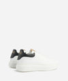 Alviero Martini Uomo Sneakers in pelle liscia con tallone a contrasto Bianche