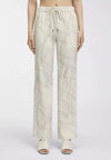 calvin klein PANTALONE LW SHINY SATIN PYJAMA PANT da donna