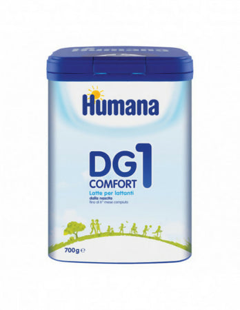 2x Humana DG1 Comfort - Latte in Polvere per Disturbi Gastrointestinali - 2 Confezioni da 700gr ciascuna - 1400gr totale