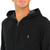 Ralph Lauren Felpa Uomo Neracon Cappuccio Felpa Tinta Unita Logo Casual Full Zip E Maniche Lunghe Con Logo Pony Ricamato Ralph Polo