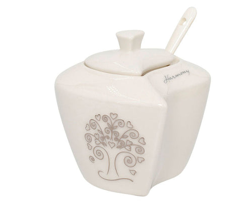 Matrimonio Harmony Zuccheriera cuore albero  Porcellana