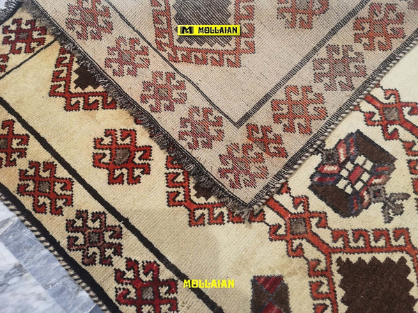 Gabbeh Kashkuli D'epoca 227x118 Casa e cucina/Tessili per la casa/Tappeti e tappetini/Tappeti Mollaian Tappeti - Lecce, Commerciovirtuoso.it