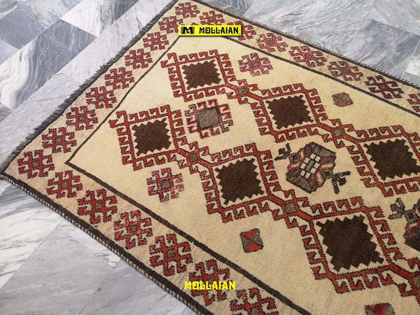 Gabbeh Kashkuli D'epoca 227x118 Casa e cucina/Tessili per la casa/Tappeti e tappetini/Tappeti Mollaian Tappeti - Lecce, Commerciovirtuoso.it