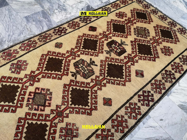 Gabbeh Kashkuli D'epoca 227x118 Casa e cucina/Tessili per la casa/Tappeti e tappetini/Tappeti Mollaian Tappeti - Lecce, Commerciovirtuoso.it