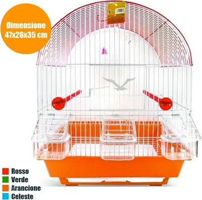 GABBIA ARCO COMPLETA DI ACCESSORI PER UCCELLI CANARINI PAPPAGALLI IN METALLO Prodotti per animali domestici/Uccelli/Gabbie e accessori/Gabbie Trade Shop italia - Napoli, Commerciovirtuoso.it