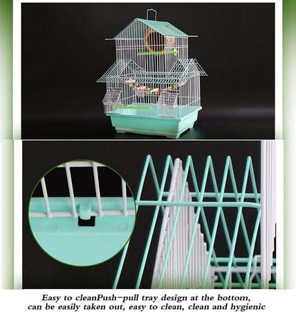 Gabbia Grande Per Uccelli Quadrata Metallo Ferro Villa Forte Durevole 34x26x51cm Prodotti per animali > Altri Animali > Volatili > Gabbie per uccelli Trade Shop italia - Napoli, Commerciovirtuoso.it