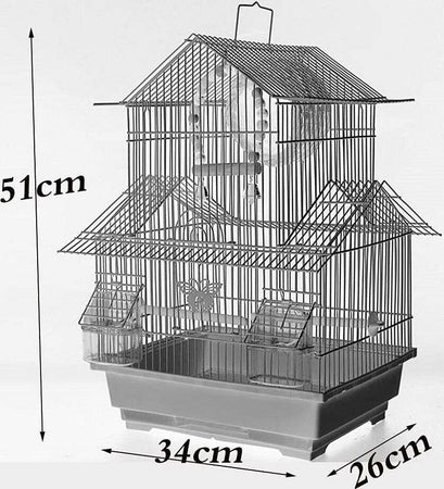 Gabbia Grande Per Uccelli Quadrata Metallo Ferro Villa Forte Durevole 34x26x51cm Prodotti per animali > Altri Animali > Volatili > Gabbie per uccelli Trade Shop italia - Napoli, Commerciovirtuoso.it
